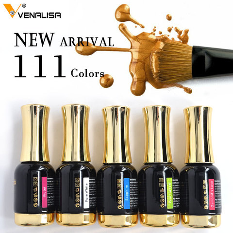 12ml Gel Varnish Nail Art hot sale Colors VENALISA Soak off Organic Odorless Enamels LED UV Nail Gel color Polish ► Photo 1/6