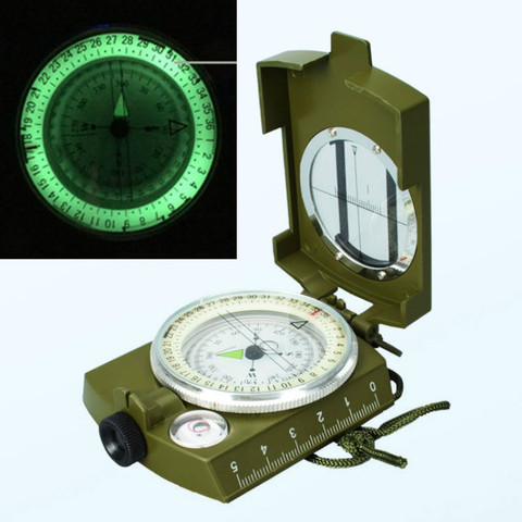 Waterproof Survival Military Compass Hiking Camping Army Pocket Military Lensatic Compass Handheld Military Equipment ► Photo 1/6