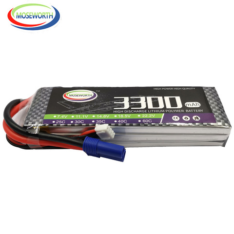 New 3S RC Aircraft LiPo Battery 11.1v 3300mAh 25C 3S Batteries For RC Helicopter Car Boat Quadcopter Drone Airplane Battery LiPo ► Photo 1/6