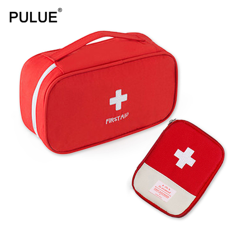 Essential for Outdoor Travel Accessories Portable Red First Aid Kit Home Emergency Drug Box Business Trip Medicine bag Pill Case ► Photo 1/6