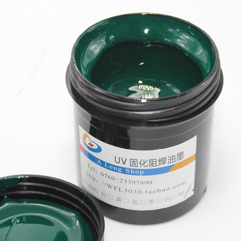 1pcs PCB UV Photosensitive Inks Green PCB UV Curable Solder Resist Ink Solder Mask UV Ink Paste (black red blue white green) ► Photo 1/1