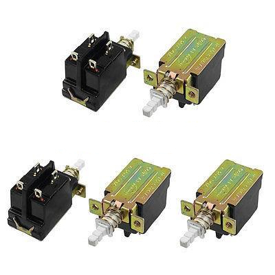 5pcs 5A 250VAC SPDT 4 Pins Self Locking Push Button Power Switch KDC-A04-2 ► Photo 1/1