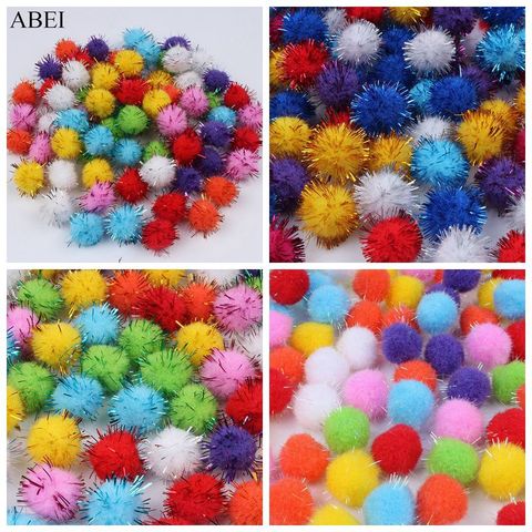 12mm 15mm 20mm Sparkly Pom Poms Glitter Tinsel Pompones DIY Sewing Garments  Accessories Pompom Ball Wedding Christmas Decoration - Price history &  Review, AliExpress Seller - ABEI Official Store