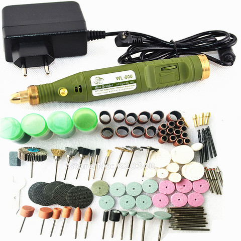 Free Shipping electric mini drill +161pcs grinding accessories + adapter Multifunction Engraving machine Electric tool set kit ► Photo 1/5