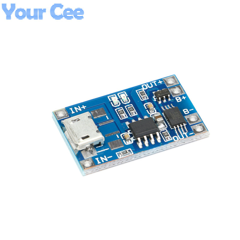 5 pcs Micro USB 5V 1A 18650 TP4056 Lithium Battery Charger Module Charging Board With Protection Dual Functions 1A Li-ion Cell ► Photo 1/5