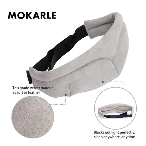 Adjustable Sleeping Eye Mask Memory Foam Blindfold Bandage Eyeshade Mask Sleep Aid Eye Cover Travel Home Eyepatch Health Care ► Photo 1/6