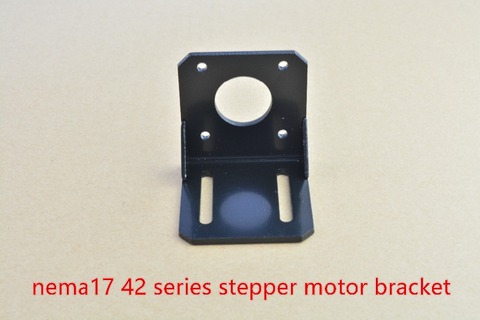 Nema17 mount L bracket 42 stepper motor fitted black alloy steel mounting bracket diy cnc parts L type 42 brackst 1pcs ► Photo 1/4