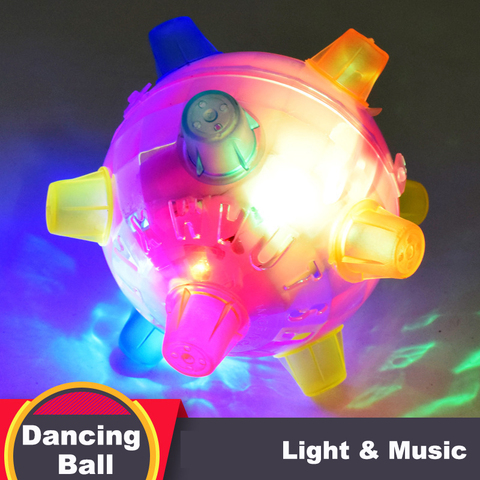 2022 New LED Jumping Joggle Sound Sensitive Vibrating Powered Ball Game Kids Flashing Ball Toy Bouncing Children's Funny Toy ► Photo 1/6