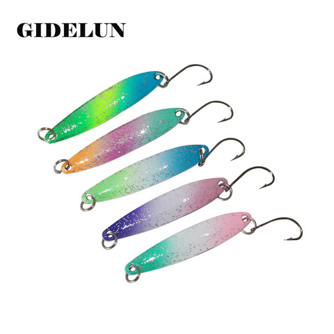 cheap fishing lure 5cm 3g/5g two sides painted isca artificial bait trout lure fishing spoon lure ► Photo 1/1