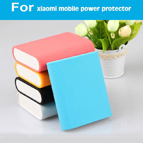 Top Quality Silicone soft Case for Xiaomi Power bank 5000 10400 16000 10000 2000 mAh For Xiaomi II 2nd 2C Protector Cover Sleeve ► Photo 1/6