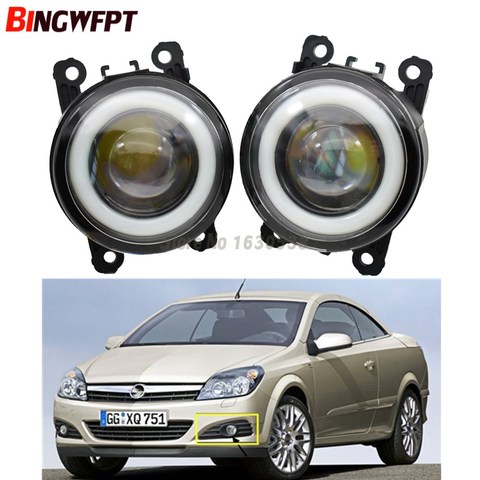 2x NEW Angel Eyes Car styling LED fog Lights with lens For Opel Vauxhall Astra TwinTop H 2006-2010 For ASTRA H GTC 2005-2015 ► Photo 1/6