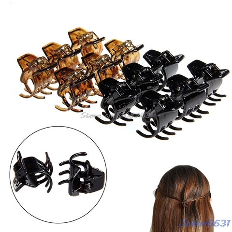 Women Girls 12Pcs Hair Accessory Styling Plastic Mini Clip Claw Clamp #Y207E# Hot Sale ► Photo 1/6