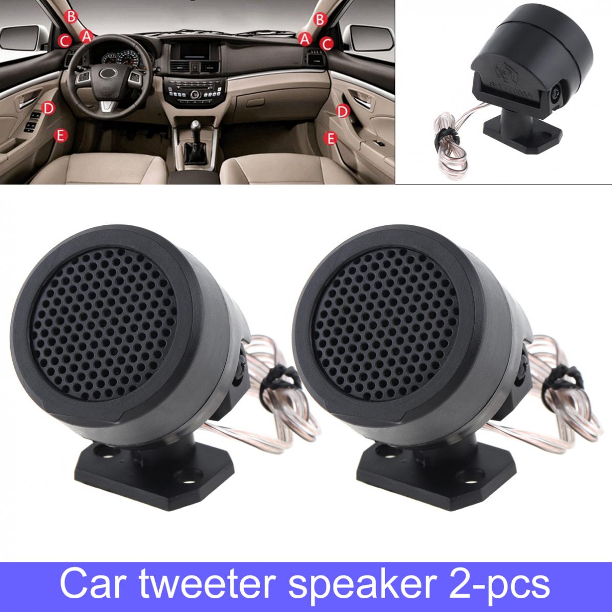 2 Pair Car Stereo Speaker Tweeter with Subwoofer for Car Audio System 
