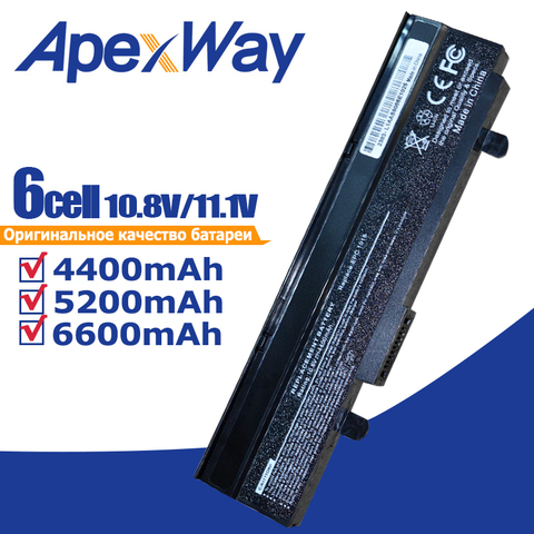 11.1V Black Laptop battery For Asus Eee PC VX6 1011 1015 1015P 1015PE 1016 1215N 1215B A31-1015  A32-1015 AL31-1015 PL32-1015 ► Photo 1/1