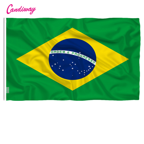 Football banners Home decoration High Quality  Outdoor  No Flagpole Brazil  flag Indoor ► Photo 1/5