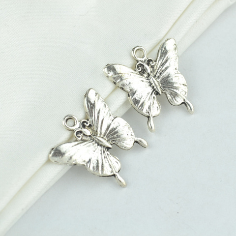 15Pcs metal butterfly Charm vintage Tibetan Silver Pendant Jewelry Products Charms Diy Pendants For Necklace Bracelets 2146 ► Photo 1/2