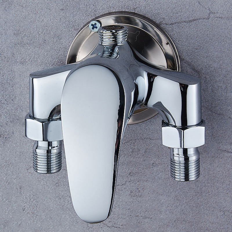 Angle Valve G1/2in Zinc Alloy Bathroom Hot Cold Water Shower Mixing Valve for Solar Water Heater  Mixing Valve