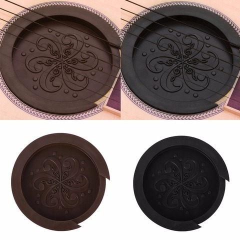 Silicone Acoustic Guitar Soundhole Cover Weak Sound Buffer Plug Guitar Accessory ► Photo 1/6