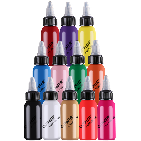 OPHIR Airbrush Ink DIY  Acrylic Paint for Nail Art Painting Colors Acrylic Painting Pigment Inks 30 ML/Bottle_TA100 ► Photo 1/6