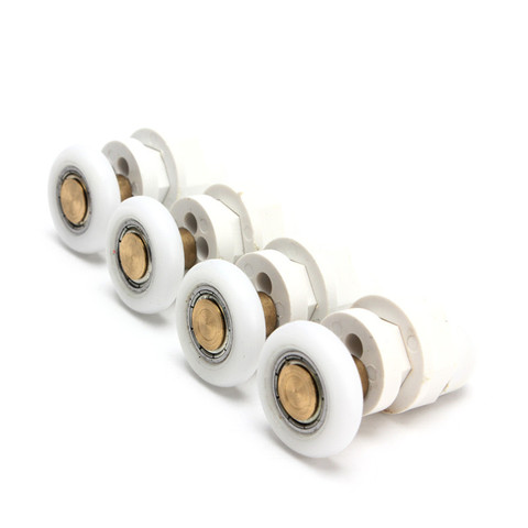 4Pcs/Set 19/23/25/27mm Dia Partiality Shower Bath Door Rollers Runners Wheels Pulleys Lonng Lasting ► Photo 1/6
