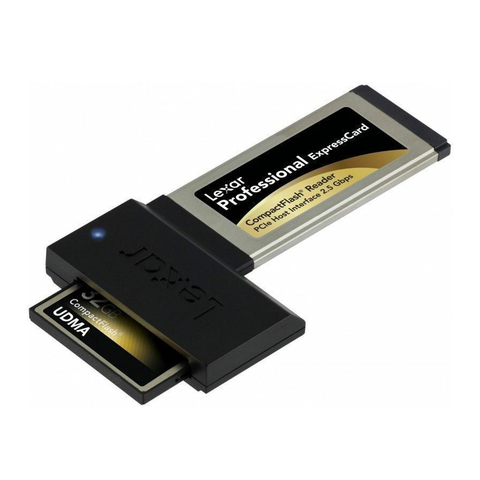 Lexar Professional UDMA 6 HIGH-SPEED Compact Flash CF to ExpressCard 54mm 34mm Card Reader Adapter For Laptop NoteBook PC ► Photo 1/1