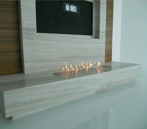 Inno living fire 36 inch indoor outdoor ethanol burner bio fireplace ► Photo 1/6
