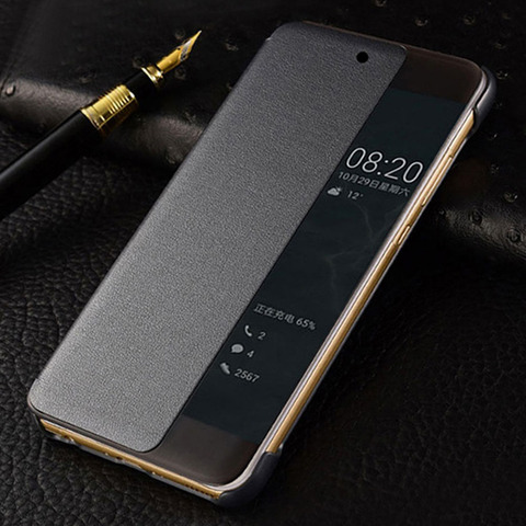 Original Smart View Case For Huawei P20 Pro Auto Sleep Wake Up Flip Cover Slim Phone Case For Huawei P20 Plus P20+ Fundas Capa ► Photo 1/6
