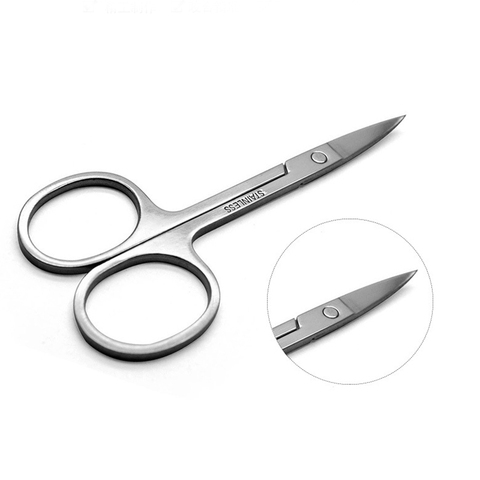 Meet Across 1 Pcs Cuticle Cutter Stainless Steel Dead Skin Remover Pedicure Scissors Nail Tool Eyebrow Scissors Make Up Tools ► Photo 1/6