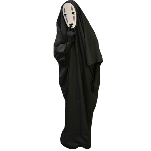 Halloween Anime Cartoon Faceless Man 3pcs Clothing+Gloves+Mask Cosplay Costumes Nightclub Party Stage Performance Costume S-XXL ► Photo 1/6