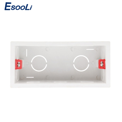 Esooli Super Quality 144mm*67.5mm Internal Mounting Box Back Cassette for 154mm*72mm Wall Light Touch Switch and USB Socket ► Photo 1/6