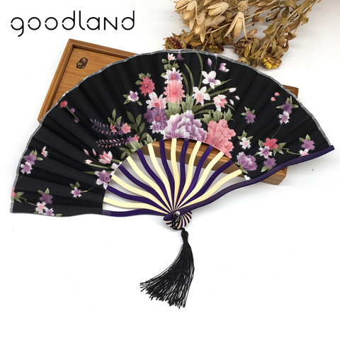 Wholesale Free Shipping 1pcs with Gift bag Bamboo Hollow Flower Hand Fan Folding Pocket Fan Wedding Decoration mariage ► Photo 1/6