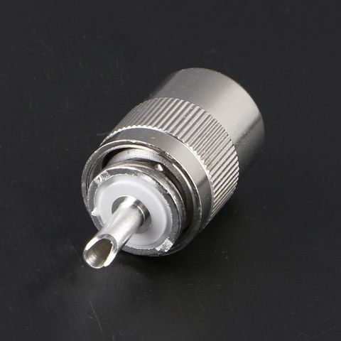 OOTDTY UHF Male PL259 Plug Solder RG8 RG213 LMR400 7D-FB Cable Connector Silver ► Photo 1/6