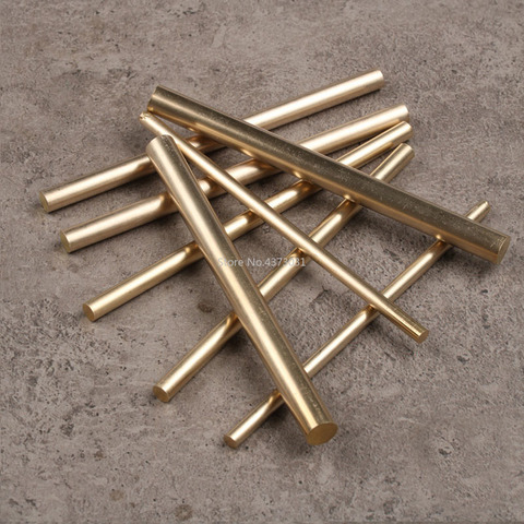 2pcs 2-8mm Hand-done brass bar rod 100mm stick for knife handle part diy toys accessories ► Photo 1/5