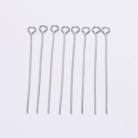 100pcs Stainless steel Eye Head Pins Metal Eye Pins For Jewelry Making Findings Diy Earrings Pendant Jewelry Pins Supplies ► Photo 1/6
