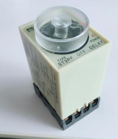 ST3PF ST3 Time relay AC220V Power Off Delay Timer Time Relay with Base 8Pin 10S 30S 60S 3M ► Photo 1/5