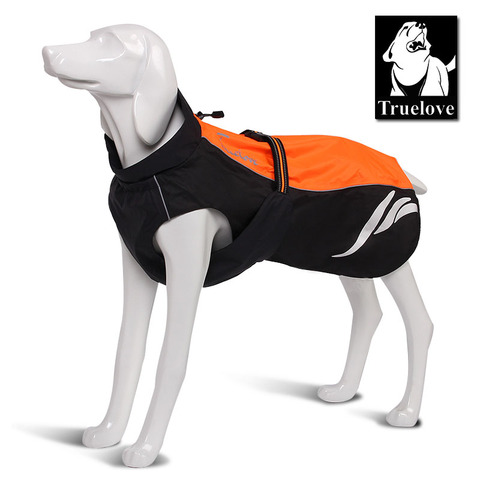 Truelove Waterproof Reflective Stripe Dog Coat Vest Outdoor Walking Dog Raincoat Nylon Pet Jacket For All Weather Breed in stock ► Photo 1/6
