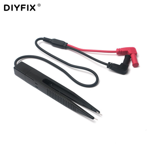 1PC SMD SMT Test Leads Chip Component LCR Testing Tool Multimeter Tester Clip Meter Pen Lead Probe Tweezers Capacitor Resistance ► Photo 1/6