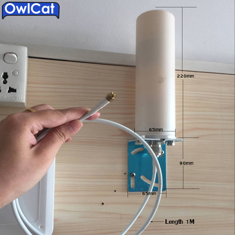 OwlCat LTE Waterproof 4G Antenna Enhanced Strengthen 4G Signal Fiberglass 4/6DBI External Antenna for CCTV SIM Card ip Camera ► Photo 1/6