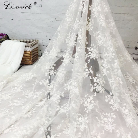 High Quality 1yard/2yards Net Lace French Voile Guipure tulle mesh Lace Fabric For wedding Nigerian Party dress Accessories ► Photo 1/5