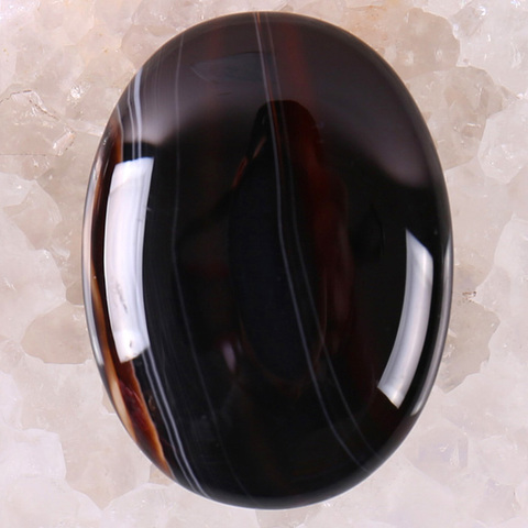 40x30MM Black Veins Carnelian Stone Oval Cabochon CAB GEM Jewelry Making 1PCS H097 ► Photo 1/2