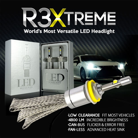 2*R3 Universal Automotive LED Light H4 H7 H11 H1 9005 9006 9012 Car Headlight Cree xhp50 Chip Headlight Type Led Car Head Lamps ► Photo 1/6