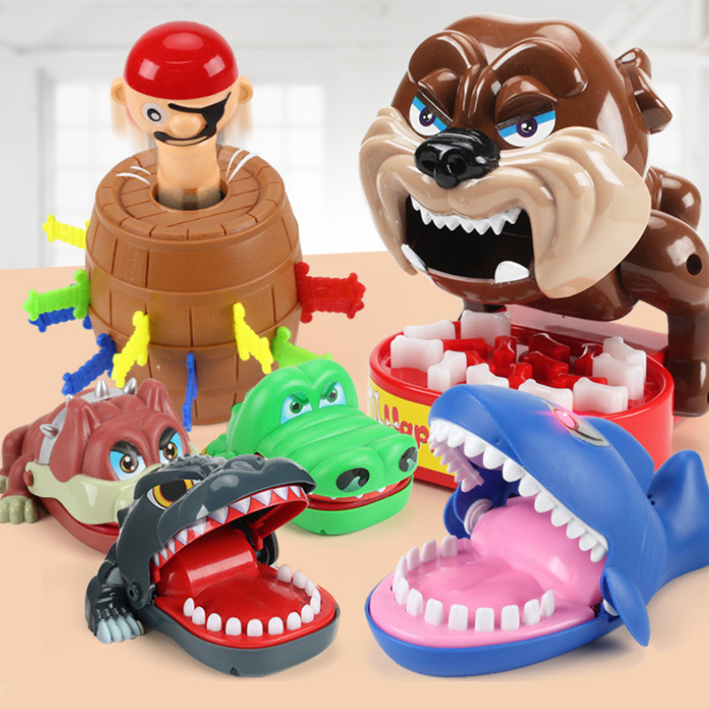 Luck Dog Bulldog Dentist Bite Finger Funny Game Party Family Toy For Kids Adult 