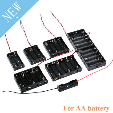 AA Size Power Battery Storage Case Box Holder Leads With 1 2 3 4 5 6 8 Slots Container Bag DIY Standard Batteries Charging ► Photo 1/6
