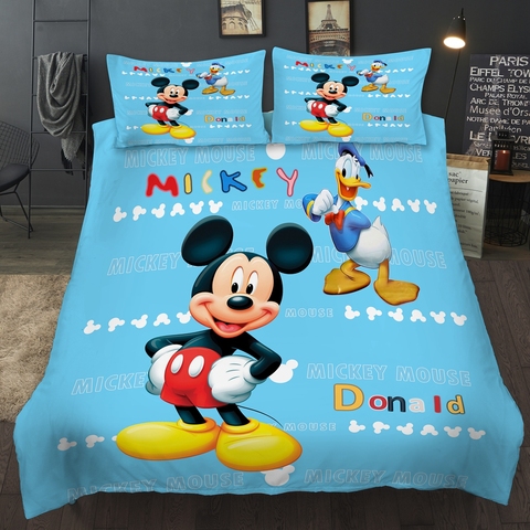 Disney Mickey Mouse Bedding Set Donald, Queen Size Mickey Mouse Bed Set