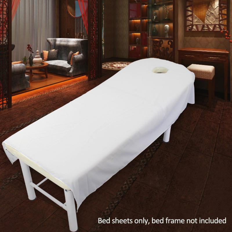 New Professional Cosmetic Salon Ded Sheets SPA Massage Treatment Ded Table Cover Sheets with hole 9 Colors to Choose #0920 ► Photo 1/6