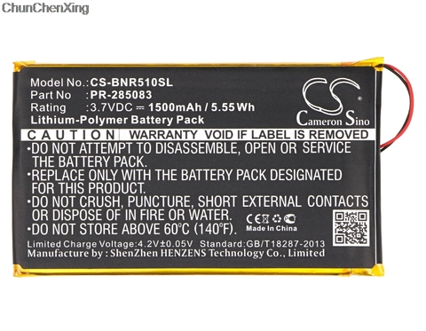 Cameron Sino 1500mAh Battery PR-285083 for Barnes & Noble BNRV510, Nook Glowlight Plus 2015, For Kobo Glo HD ► Photo 1/6