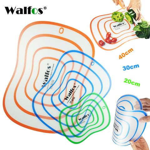 WALFOS Non-slip flexible kitchen Board Chopping Block Meat Vegetable Fruit Cutting Board cooking tool gadget kitchen accessories ► Photo 1/6