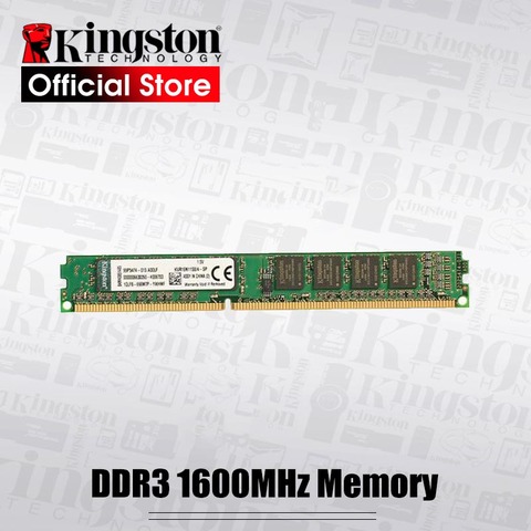 Kingston Memoria RAM 1600MHz DDR3 (PC3-12800) 240 Pin 2GB 4GB 8GB Intel DIMM Motherboard Memory For Desktop PC ► Photo 1/5