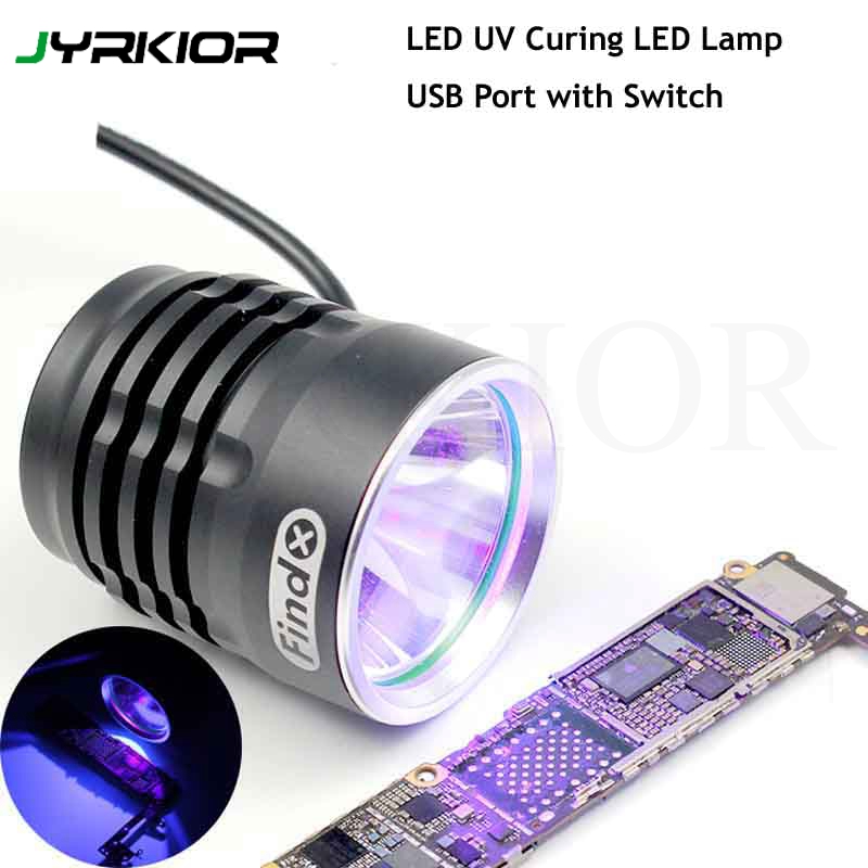 USB UV Ultraviolet Light Green Oil Glue Curing Lamp Dryer LED for Phone Circuit 