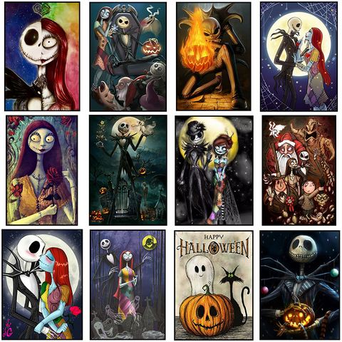 DIY 5d Diamond Painting Nightmare Before Christmas Full Square / Round  Drill Crystal Mosaic Picture Halloween Diamond Embroidery - Price history &  Review, AliExpress Seller - Jieegee Imxinxx Official Store